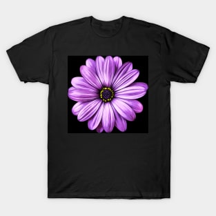 Purple Flower | Floral Art T-Shirt